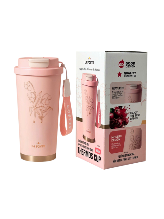 Ly Giữ Nhiệt Inox Nắp Bật La Fonte 500ml-015912-PIN