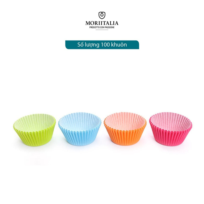 Giấy nướng bánh cupcake La Fonte set 100 khuôn Moriitalia YY20410