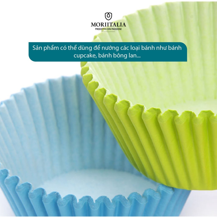 Giấy nướng bánh cupcake La Fonte set 100 khuôn Moriitalia YY20410