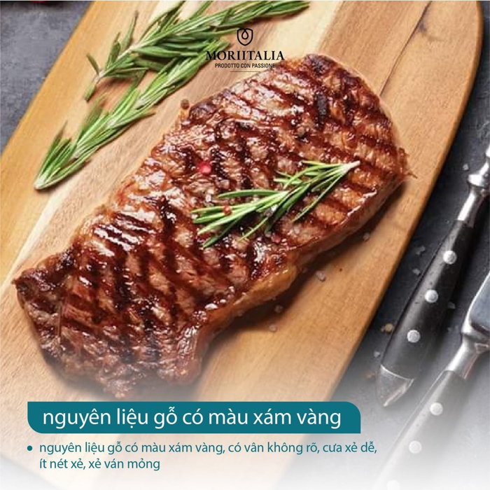 Thớt gỗ tràm Moriitalia cao cấp đa dụng an toàn cho sức khoẻ THOT00008389