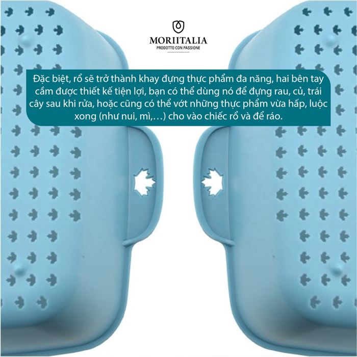 Rổ nhựa 2 lớp La Fonte bền chắc tiện lợi Moriitalia 006781