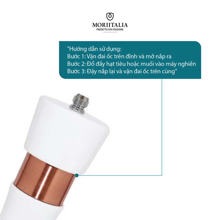 Dụng cụ xay tiêu La Fonte dễ dàng cầm tay, tiện dụng Moriitalia 006927