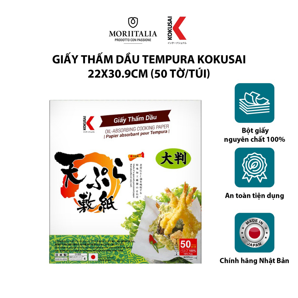 Giấy thấm dầu Kokusai tiện lợi Moriitalia GTDD00004787