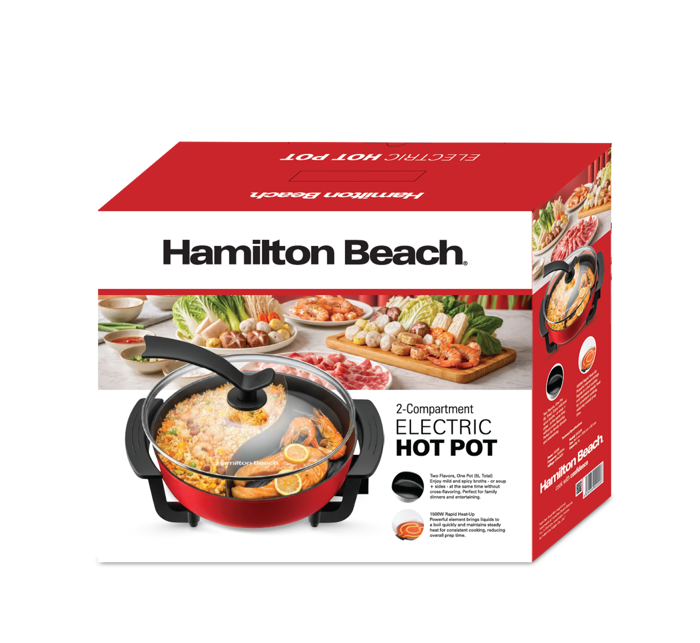 Nồi Lẩu Điện 2 Ngăn Hamilton Beach 5L-000208
