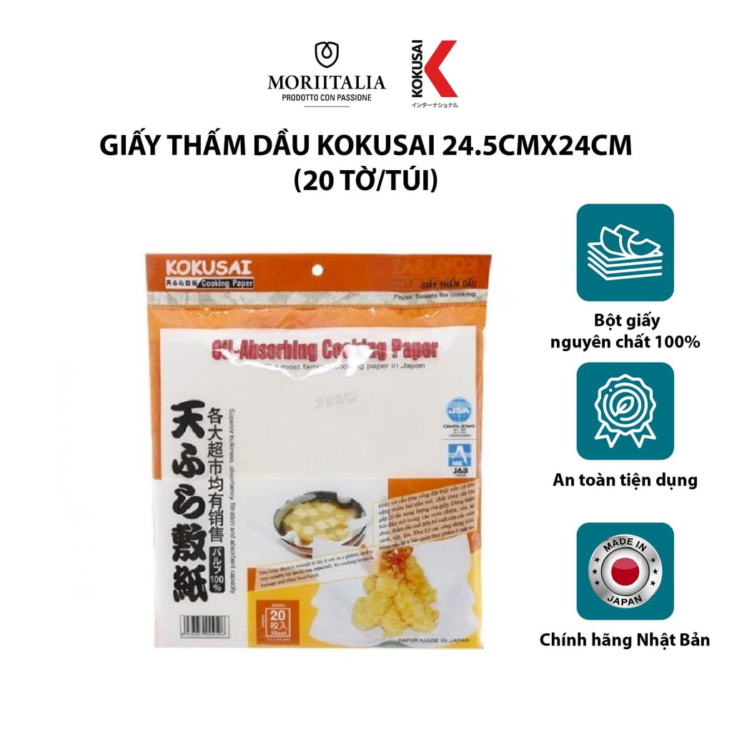 Giấy thấm dầu Kokusai tiện lợi Moriitalia GTDD00004596