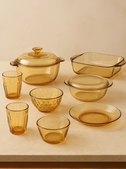 Dĩa Sâu Lòng Thủy Tinh Borosilicate La Fonte 600 ml-010986