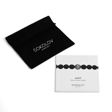 Vòng tay bạc đính đá amazonite, men và kim cương zirconia - 8510500011