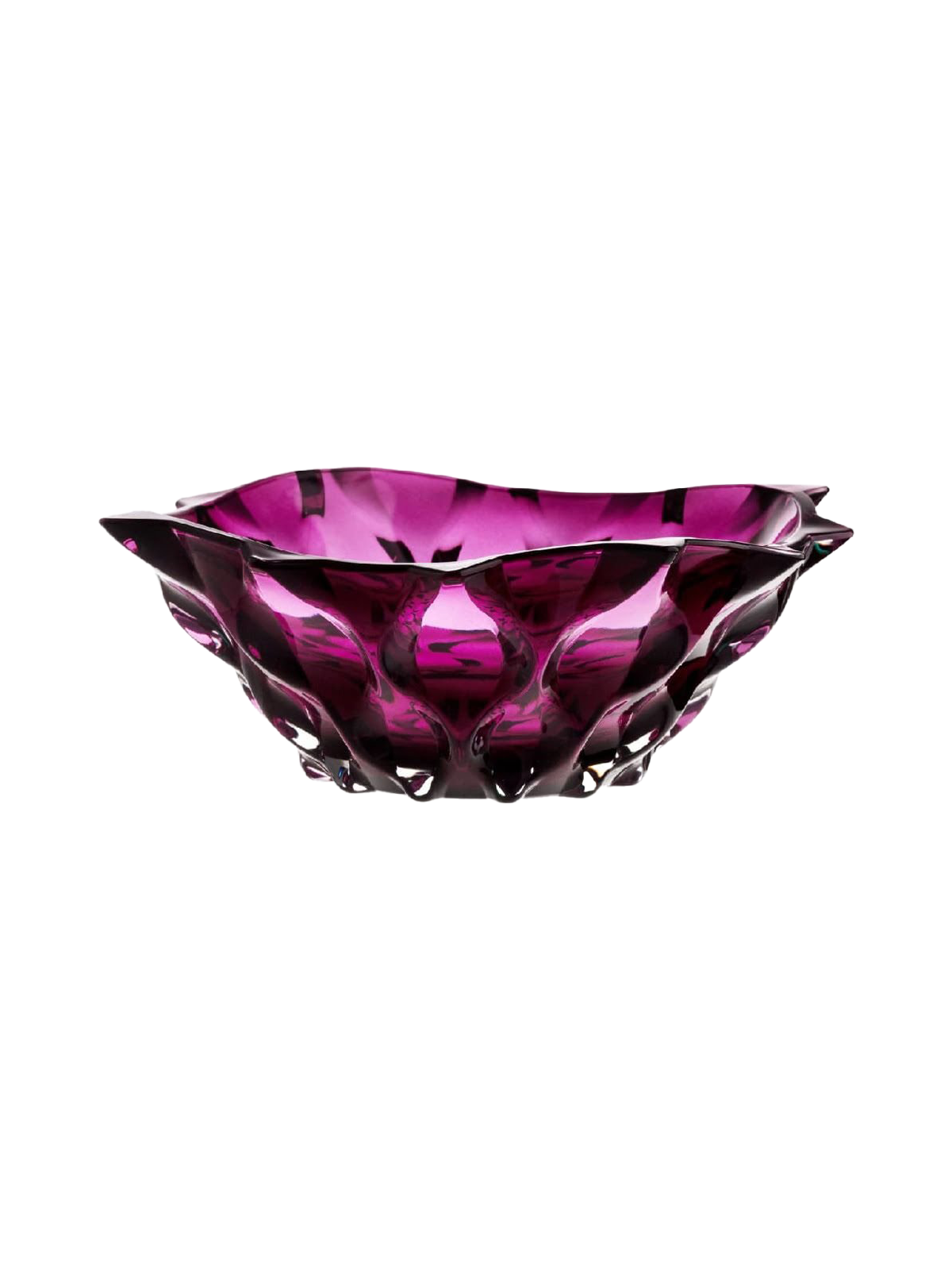 Khay pha lê Samba màu tím Bohemia 305mm