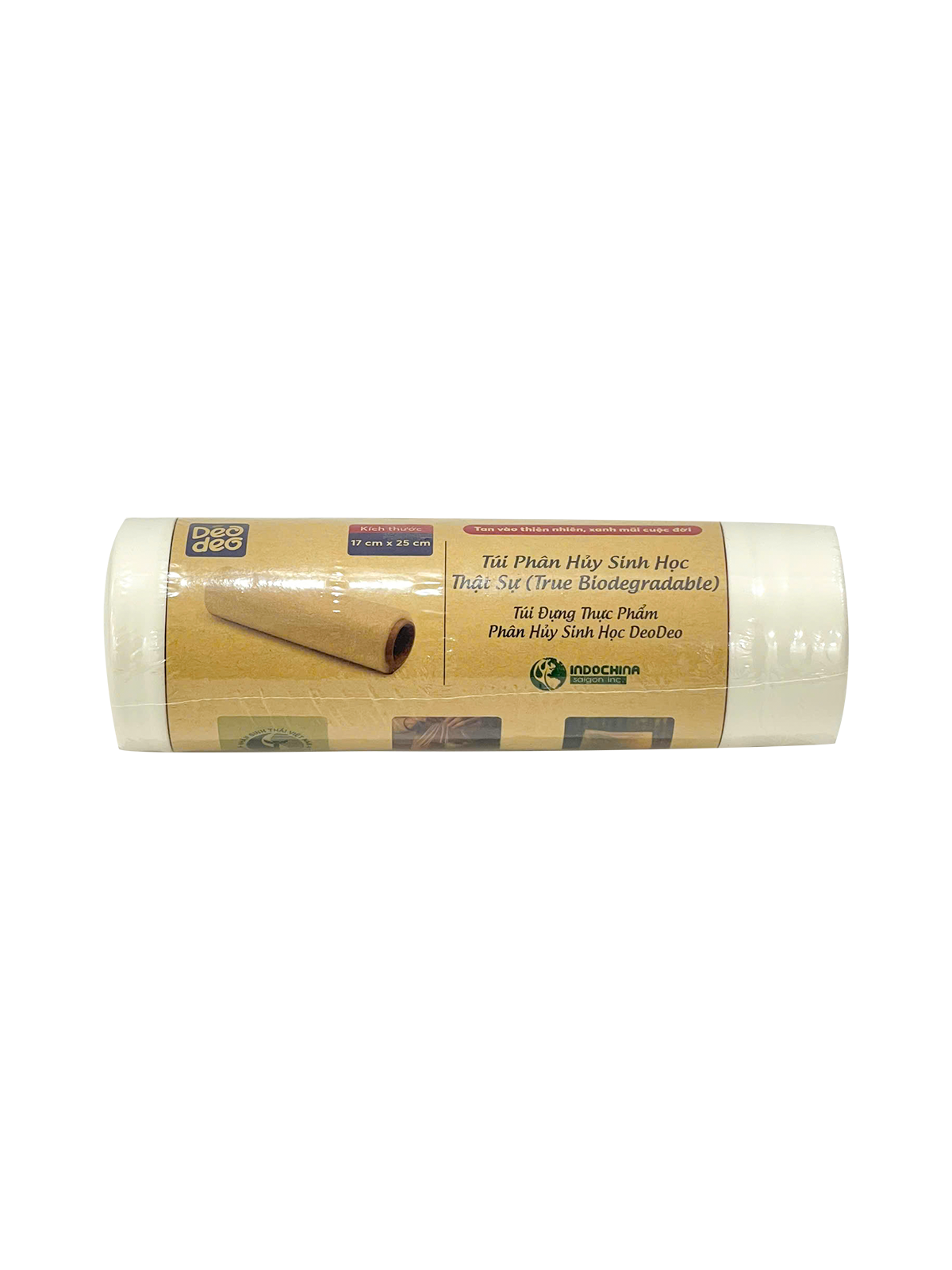 Túi phân hủy sinh học thật sự (Túi đựng thực phẩm Deodeo 17cm x 25 cm – 300g) - TDTP00000635