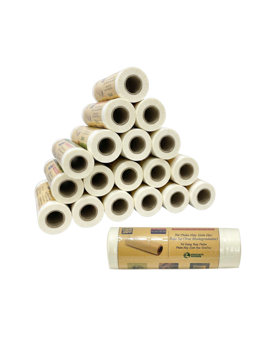 Túi phân hủy sinh học thật sự (Túi đựng thực phẩm Deodeo 17cm x 25 cm – 300g) - TDTP00000635