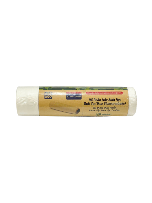 Túi phân hủy sinh học thật sự (Túi đựng thực phẩm Deodeo 20 cm x 30 cm-500 g)-TDTP00001090