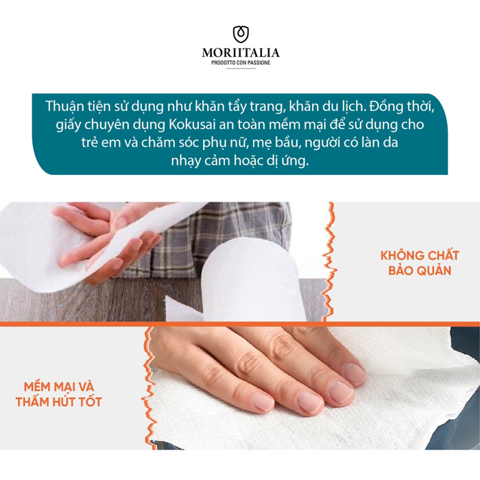 Giấy nhà bếp chuyên nghiệp Kokusai 26x24.5cm (100 tờ/2 cuộn) Moriitalia GTDD00002301