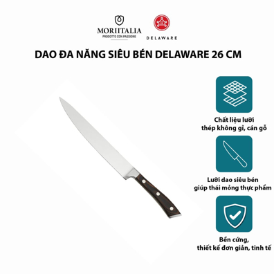 Dao đa năng Delaware siêu bén không gỉ Moriitalia 3000419