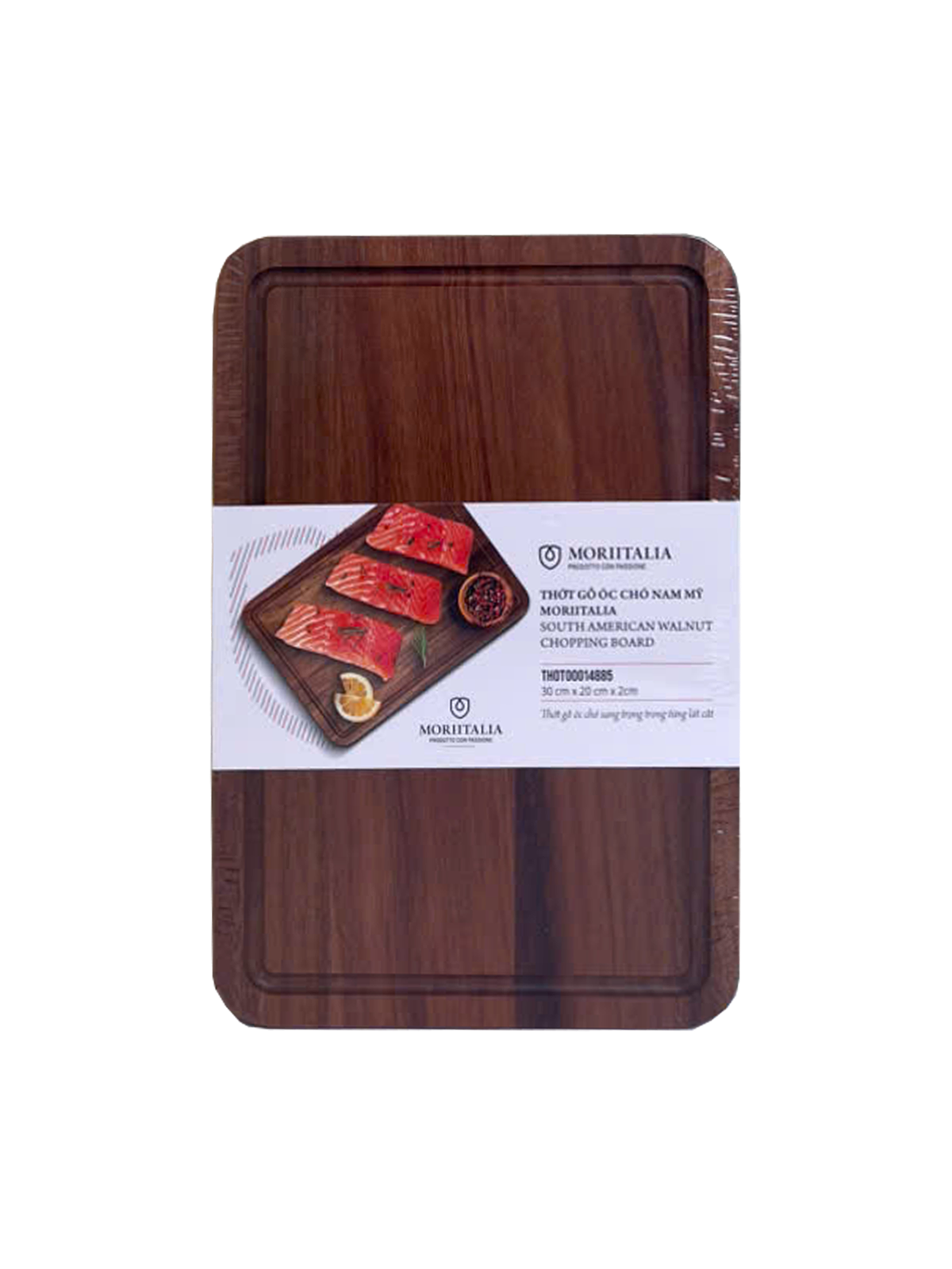 Thớt Gỗ Óc Chó Nam Mỹ Moriitalia (35 cm x 25 cm x 2 cm) - THOT00014878