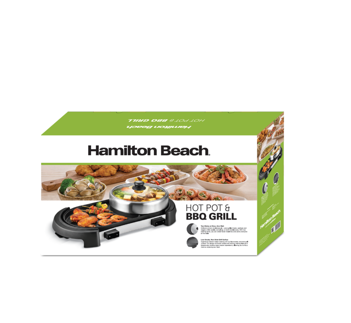 Bếp Lẩu Nướng BBQ 2 trong 1 Hamilton Beach 3L-000192