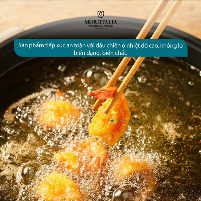 Vỉ 5 đôi đũa gỗ Kokusai Nhật Bản an toàn, chất liệu gỗ tự nhiên Moriitalia NDCK-21A