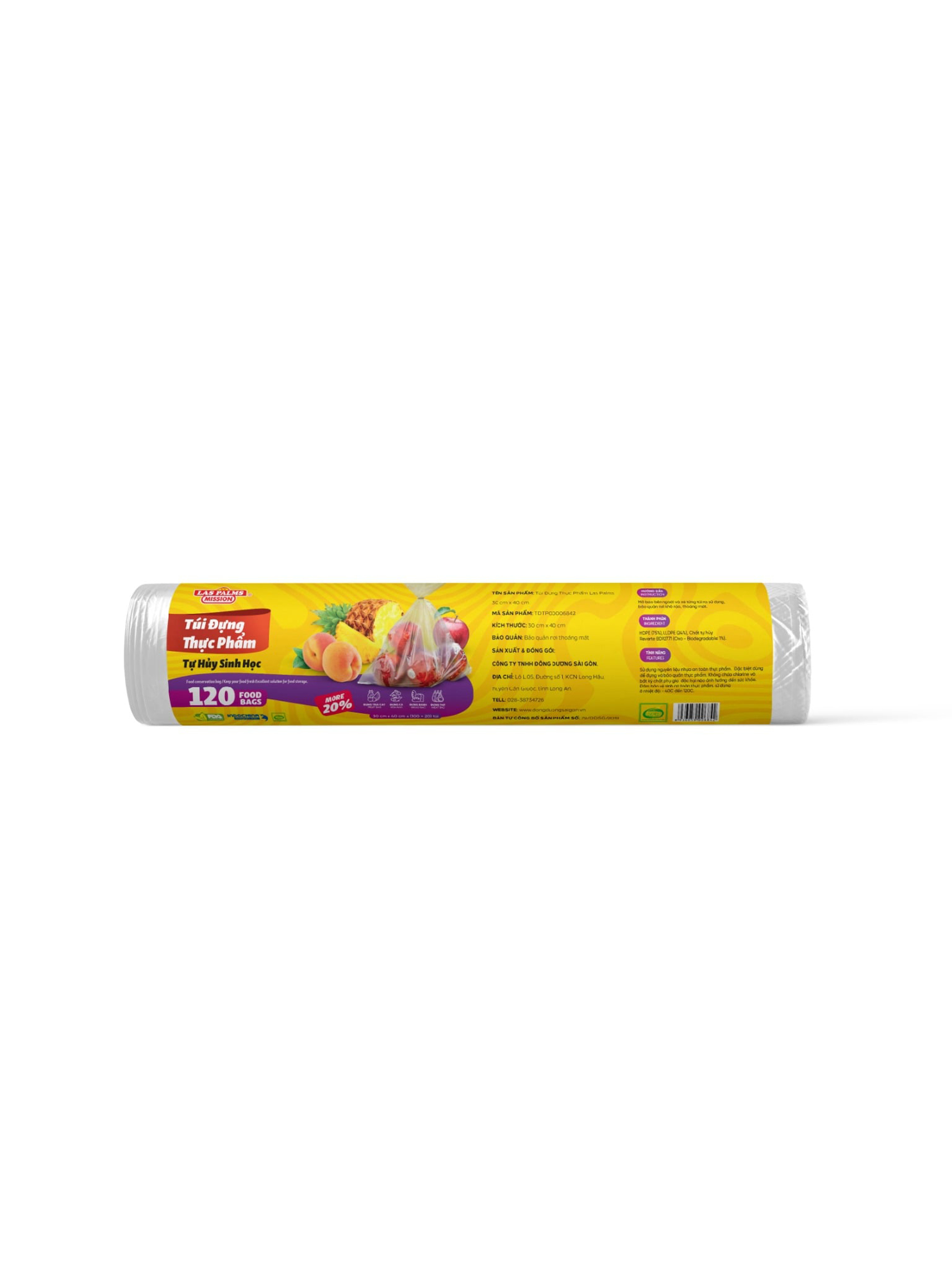 Túi đựng TP Laspalm 30cmx40cm.