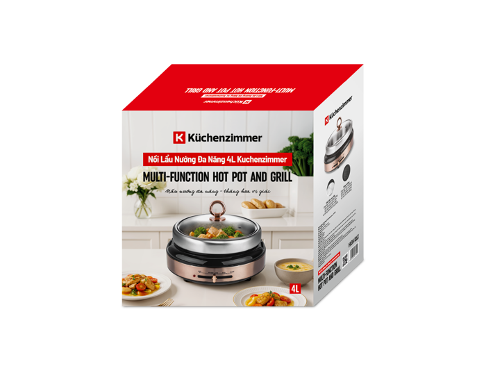 Nồi Lẩu Nướng Đa Năng 4L Kuchenzimmer - 000710