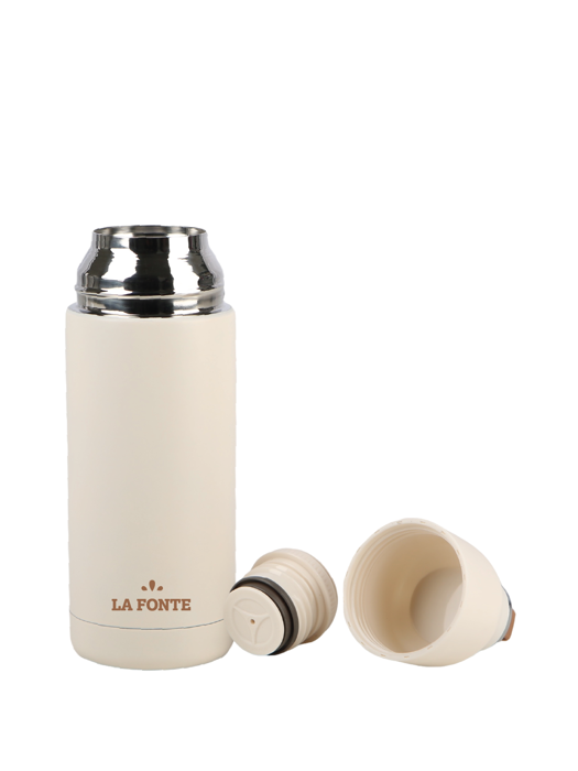 Bình giữ nhiệt chân không La Fonte có nắp quai xách nhỏ xinh 350ml-010238-BEI