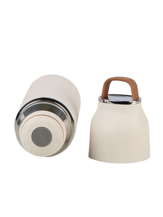 Bình giữ nhiệt chân không La Fonte có nắp quai xách nhỏ xinh 350ml-010238-BEI