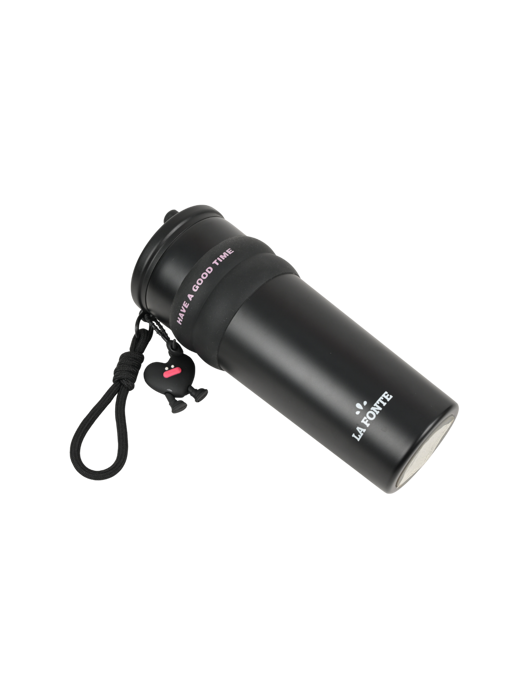 Ly giữ nhiệt 2 Lớp Inox La Fonte Kèm Charm Trái Tim 710ml-010887-BLA