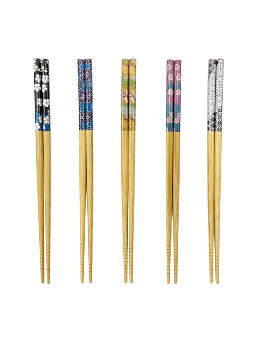 Đũa tre Nhật Bản vỉ 5 đôi Kokusai 23.5cm NDCK-04A