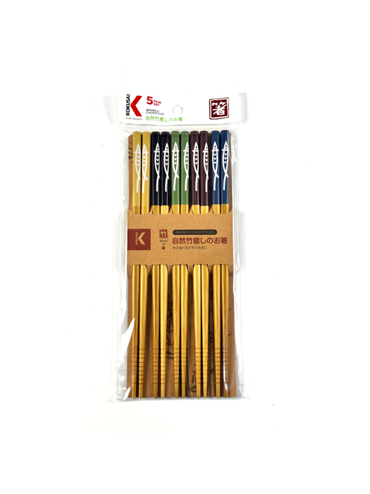 Đũa Tre Nhật Bản Vỉ 5 Đôi Kokusai 22.5cmx7.5mm NDCK-06A