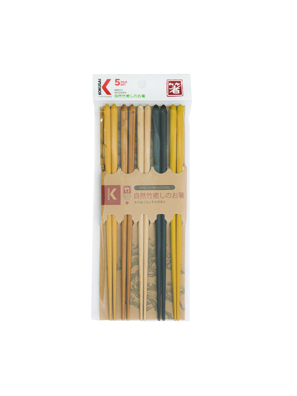 Đũa gỗ Nhật Bản vỉ 5 đôi KOKUSAI NDCK-23C