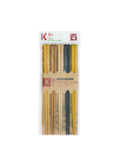 Đũa gỗ Nhật Bản vỉ 5 đôi KOKUSAI NDCK-23C