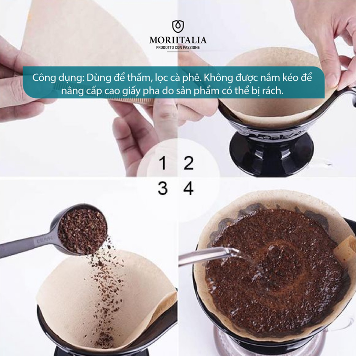 Giấy thấm lọc Kokusai Coffee Filter chính hãng Moriitalia GTL000900112