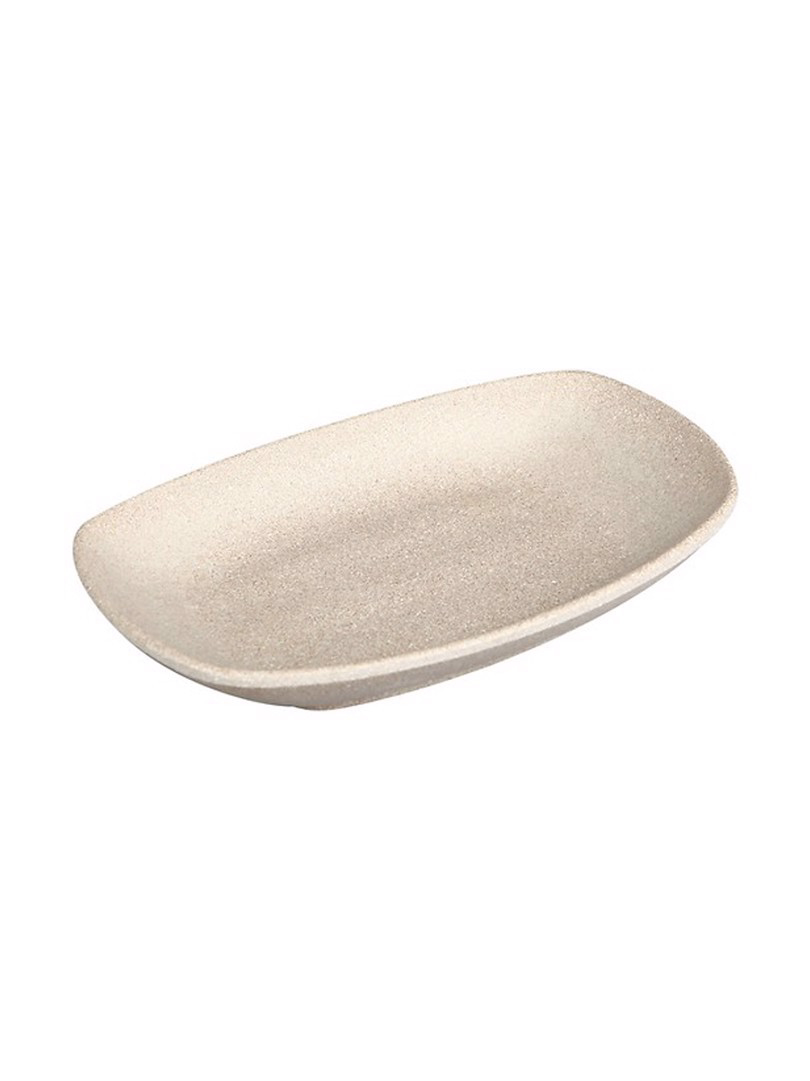 Dĩa dài melamin KORMEL 237x148mm màu kem E10702