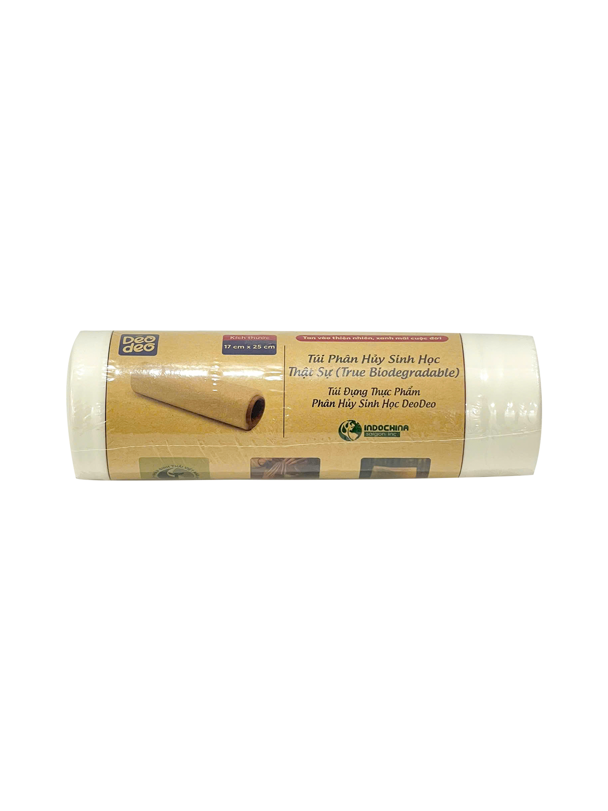 Túi phân hủy sinh học thật sự (Túi đựng thực phẩm Deodeo 17 cm x 25 cm-500 g) - TDTP00001083