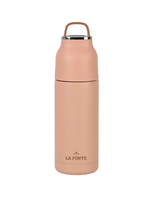 Bình giữ nhiệt chân không La Fonte có nắp quai xách nhỏ xinh 350ml-010238-PIN