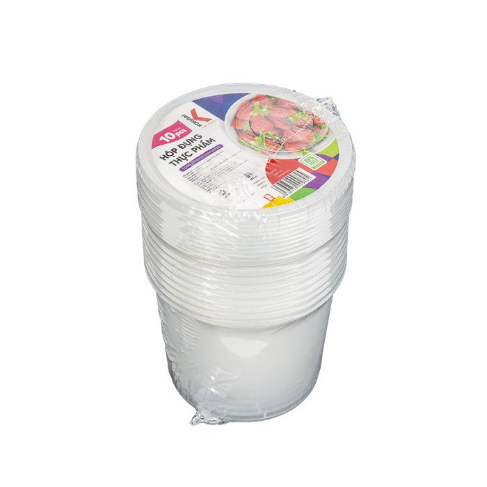 Hộp nhựa đựng thực phẩm Kokusai 25OZ Lốc 10 cái - HDK009805