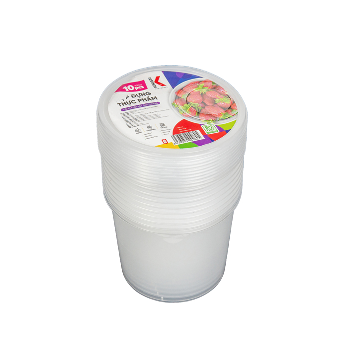 Hộp nhựa đựng thực phẩm Kokusai 25OZ Lốc 10 cái - HDK009805