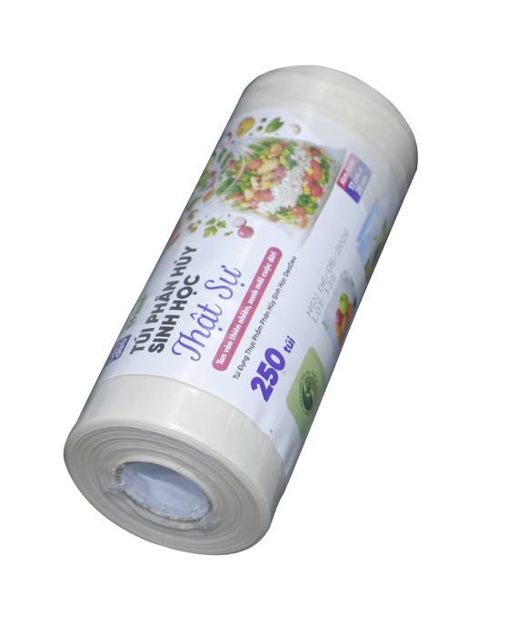 Túi phân hủy sinh học thật sự (Túi đựng thực phẩm Deodeo 17 cm x 25 cm-500 g) - TDTP00001083