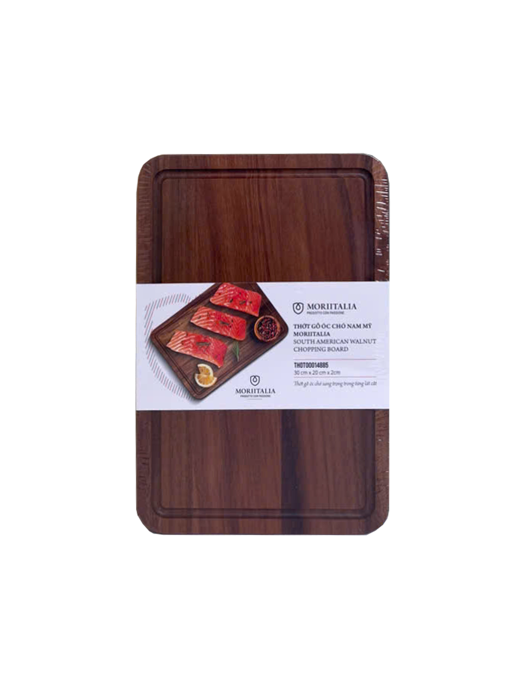 Thớt Gỗ Óc Chó Nam Mỹ Moriitalia (35 cm x 25 cm x 2 cm) - THOT00014878