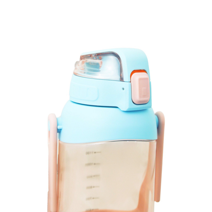 Bình Nước Thể Thao Có Tay Xách La Fonte Màu Hồng 1600ml - 011600 - Chính hãng Moriitalia, chịu nhiệt cao, nắp một chạm