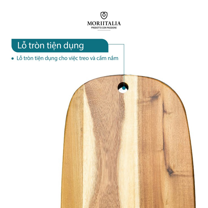 Thớt gỗ tràm Moriitalia đa dụng bền đẹp chống nấm mốc THOT00008358