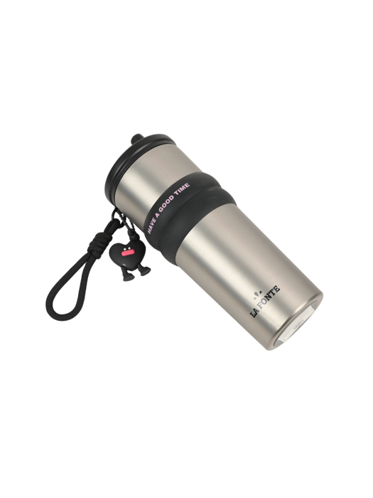 Ly Giữ Nhiệt 2 Lớp Inox La Fonte Kèm Charm Trái Tim 710ml-010887-SS
