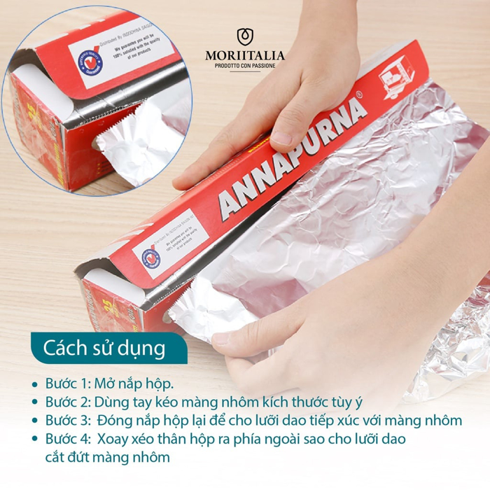 Giấy bạc Moriitalia bọc thực phẩm 30cmx7.62m MNTP00003131