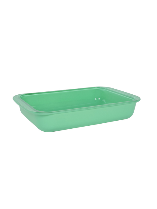 Khay Nướng Thủy Tinh Chịu Nhiệt La Fonte Màu Xanh 1L-017008-GRE