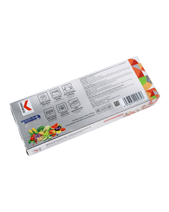 Túi Bảo Quản Thực Phẩm Tráng Nhôm Có Khóa Kéo Kokusai 20 cm x 13 cm -TZIP10005357