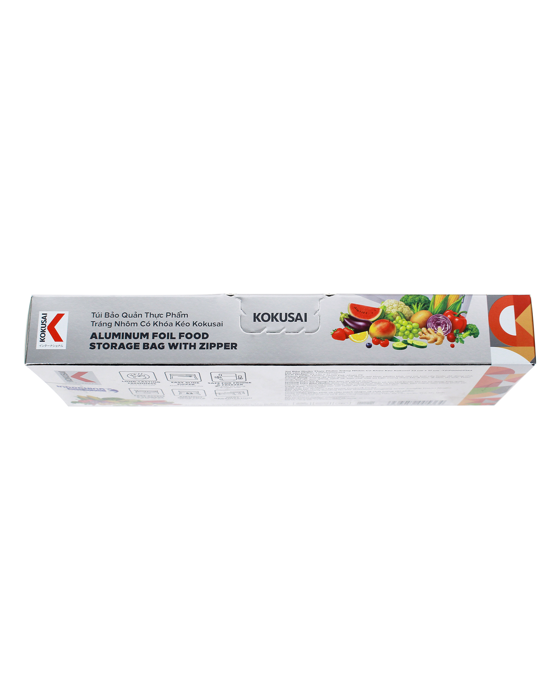 Túi Bảo Quản Thực Phẩm Tráng Nhôm Có Khóa Kéo Kokusai 23 cm x 17 cm -TZIP10005364