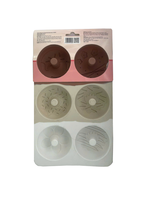 Khuôn silicone La Fonte hình bánh donut - 015035