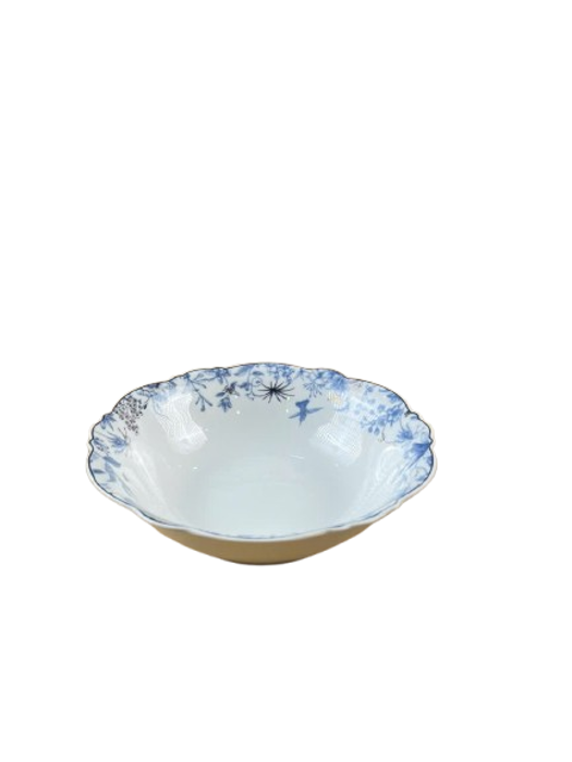 Tô sứ xương cao cấp Moriitalia viền hoa (1350 ml - 014465)
