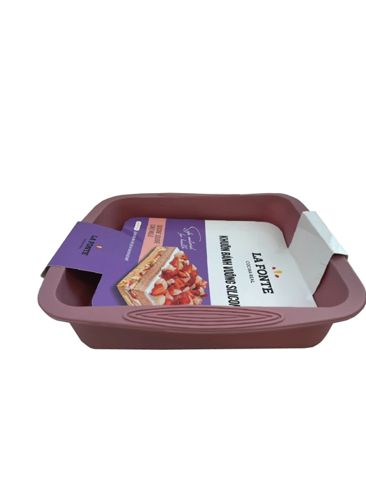 Khuôn bánh vuông silicone La Fonte 24x24x3.5cm - 012003 - PIN