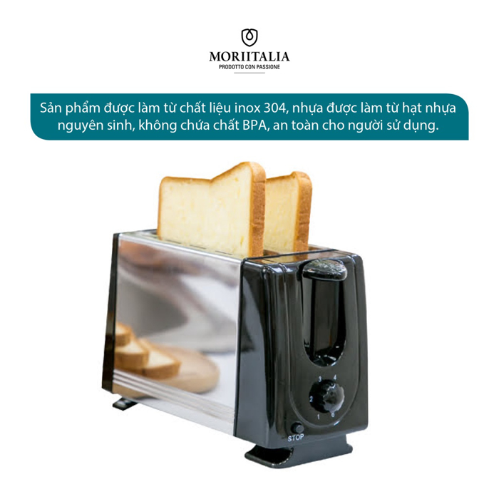 Máy nướng bánh mì 2 ngăn KuchenZimmer chất lượng bền bỉ tiện lợi Moriitalia 3000488