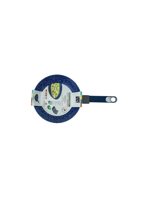 Chảo nhôm CS 24 x 4.7cm phủ chống dính đá hoa cương màu xanh - 084691