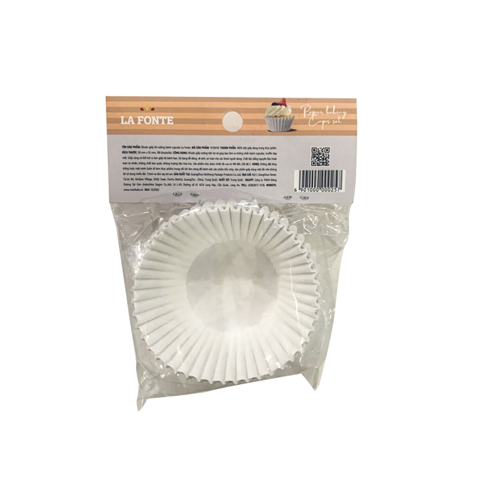 Khuôn giấy lót nướng bánh cupcake LaFonte YY20410-WHI